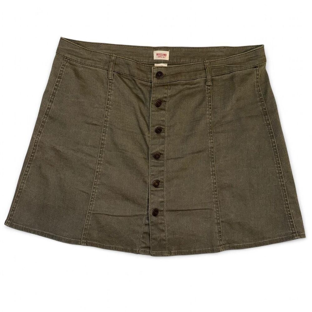 Mossimo Women's Green and Khaki Skirt